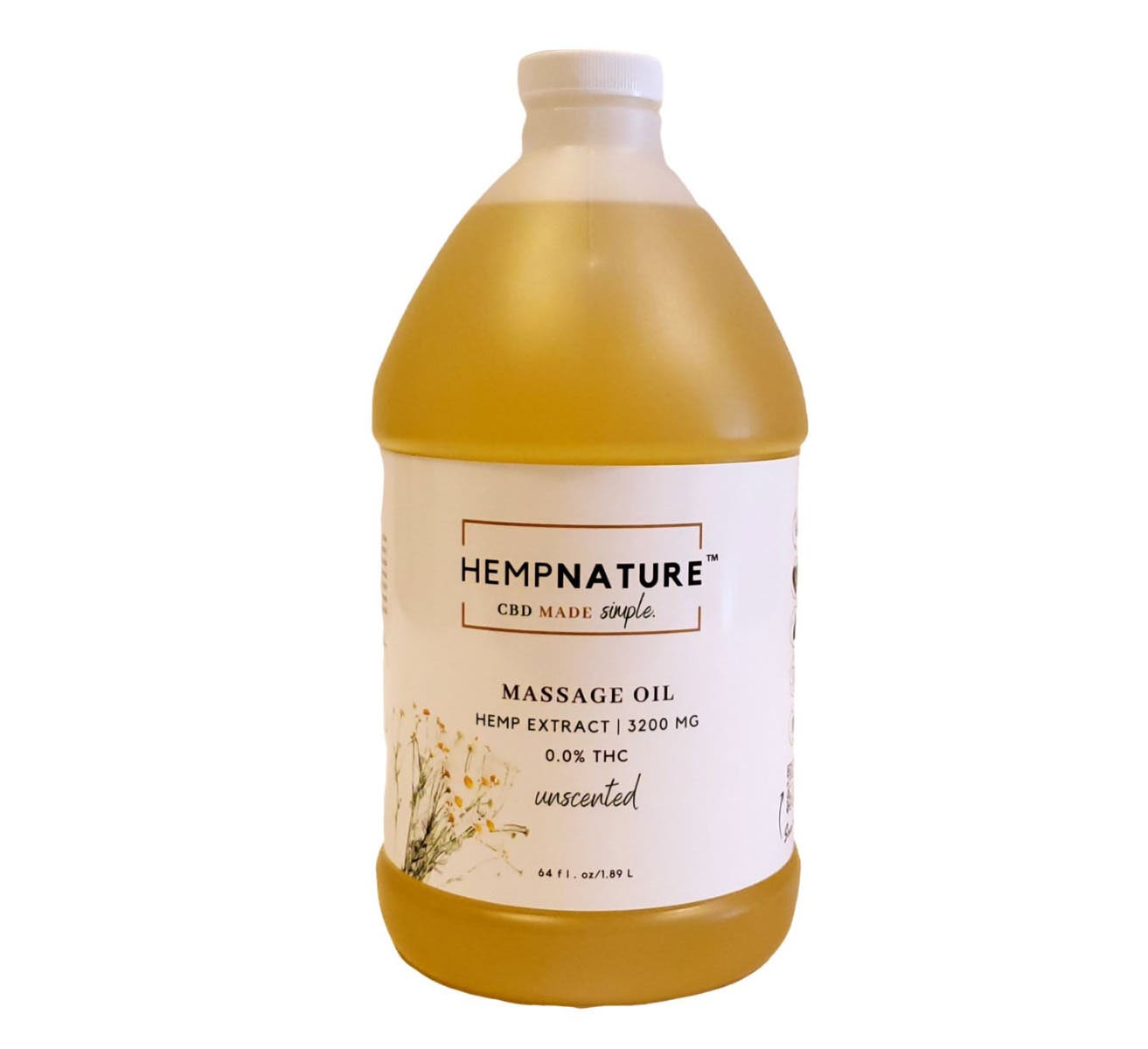 HempNature® Massage Oil 1 Gallon (128 oz.)