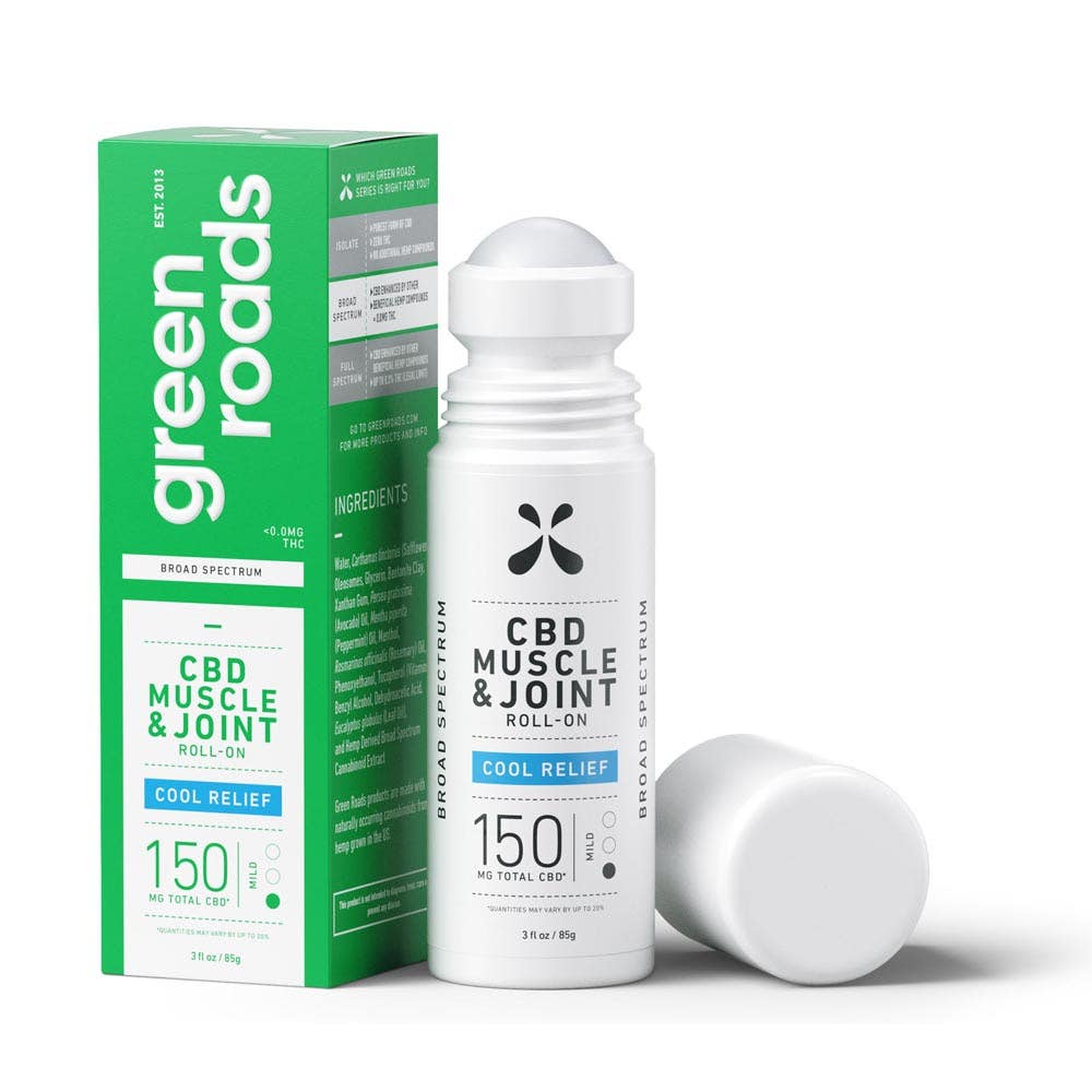 Green Roads® Cool Relief CBD Roll-On – 3 oz, 750 Mg
