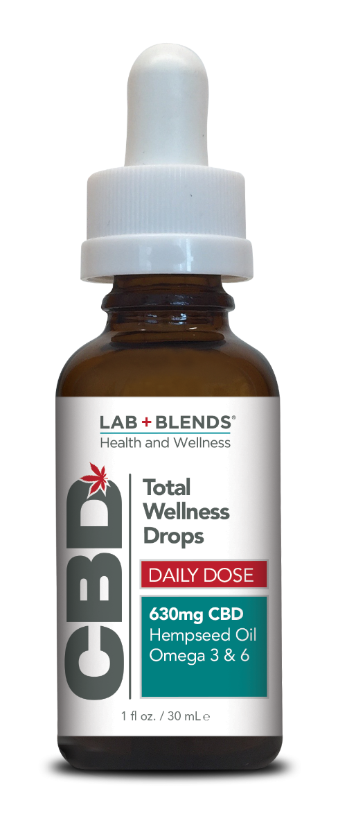 Lab+Blends™ 630mg CBD Total Wellness Drops - THC Free 1 oz