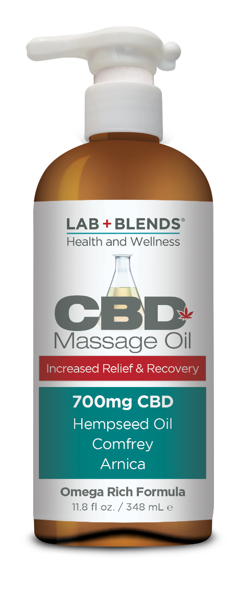 Lab+Blends™700mgCBDMassageOilforIncreasedRelief&Recovery-THCFree11.8oz