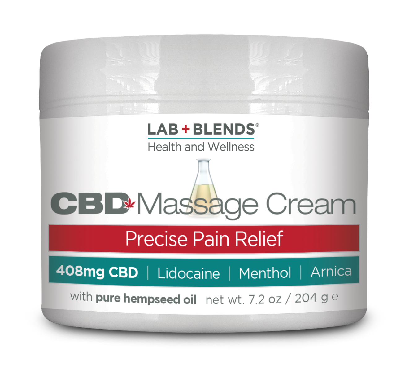 Lab+Blends™408mgCBDMassageBalmforPrecisePainRelief-THCFree7.2oz