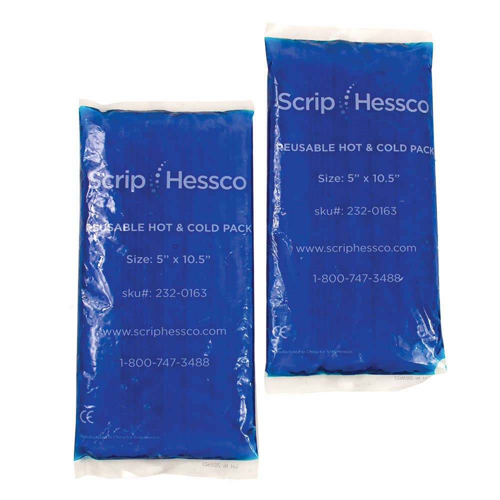 ScripHessco Reusable Hot & Cold Gel Ice Pack 5" x 10.5"