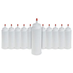 8 oz. Applicator Bottles with Yorker Cap (Dozen)