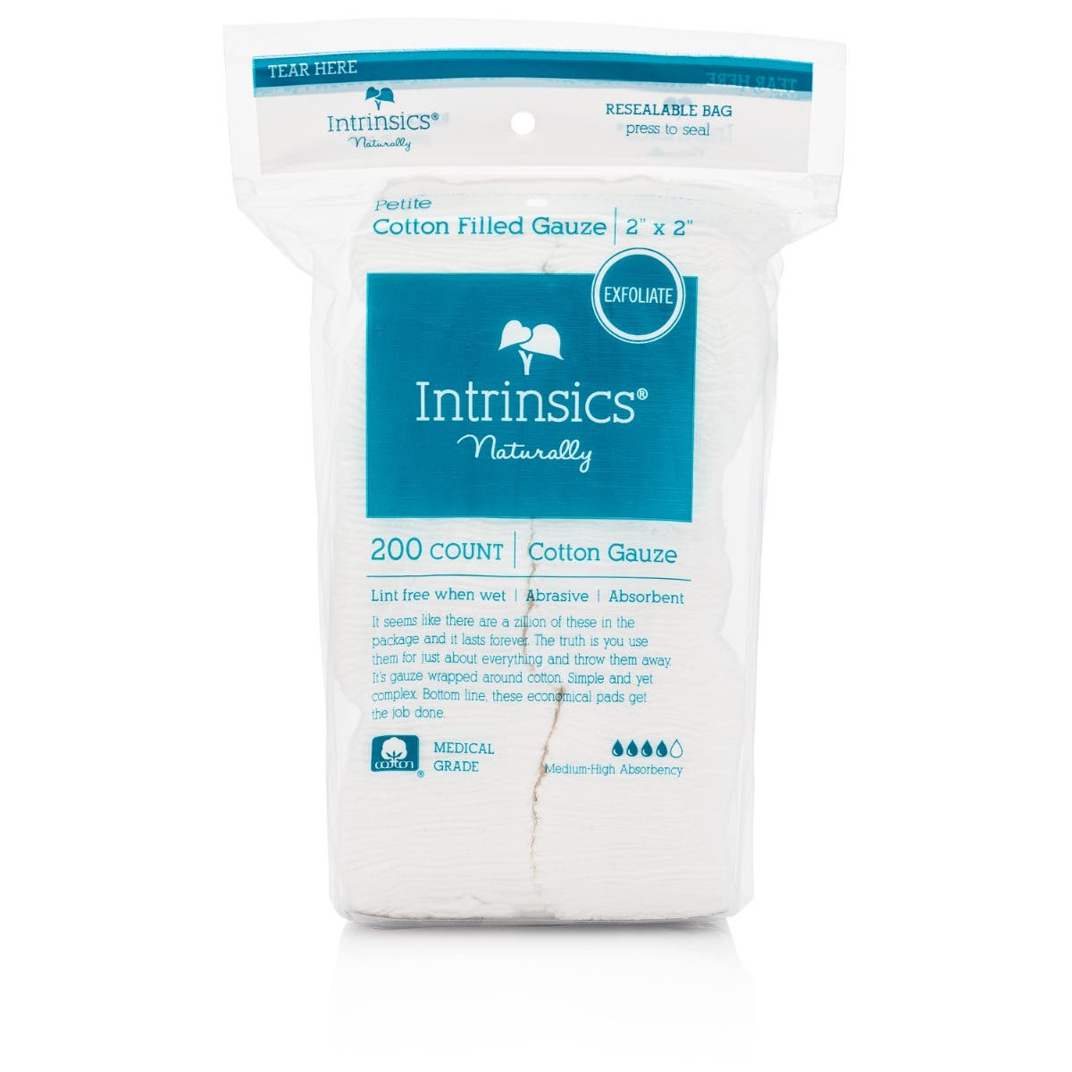 IntrinsicsPetiteCottonFilledGauze2x2-200Count