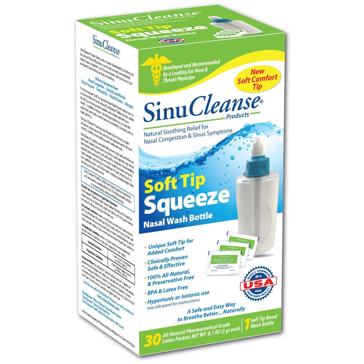SinucleanseSqueezeBottleNasalWash
