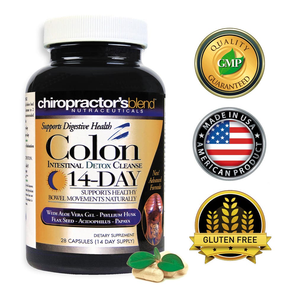 Chiropractor’s Blend 14-day Colon Intestinal Detox Cleanse 3-in-1