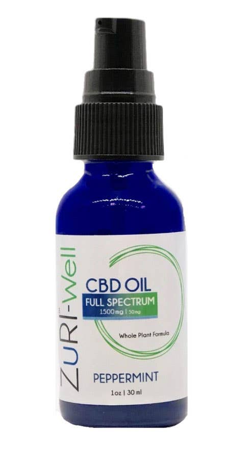 ZuRI™ Full Spectrum CBD Wellness Drops - 1500mg Vanilla