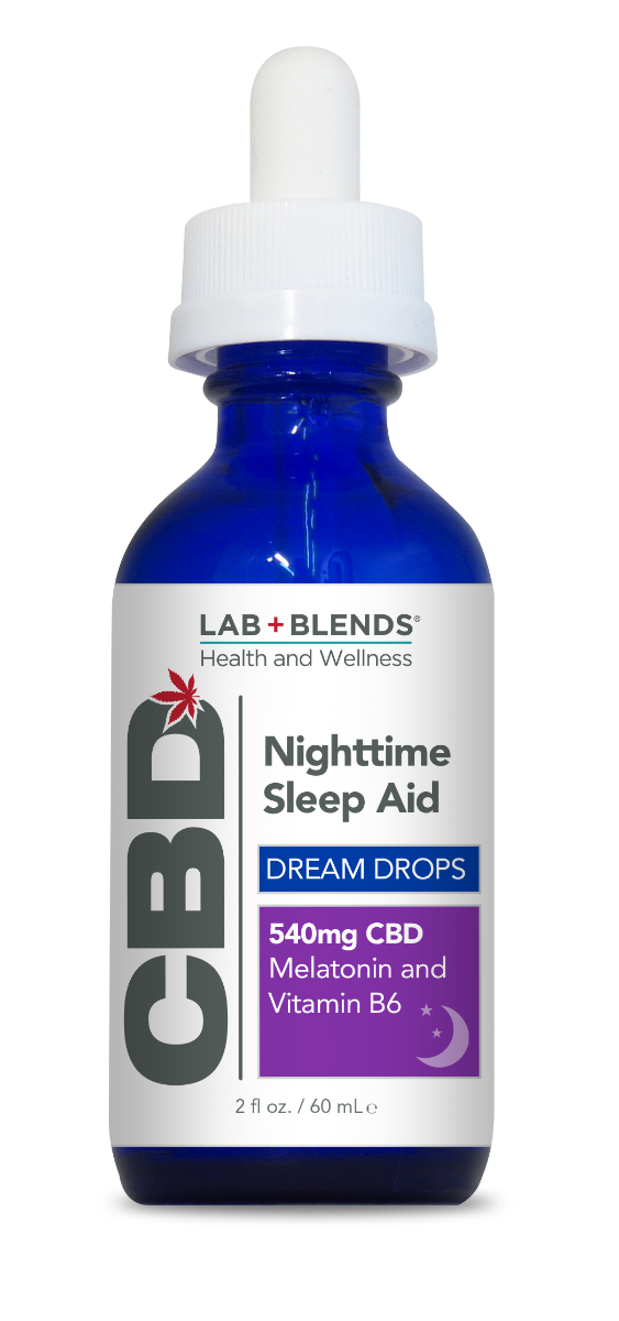 Lab+Blends™ 540mg CBD Nightime Sleep Aid Dream Drops - THC Free 2 oz