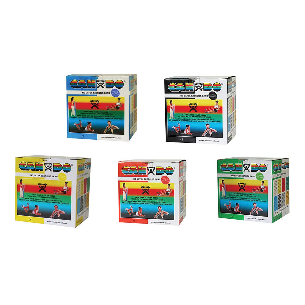 CanDo® Latex Free Exercise Band Rolls – 25yds