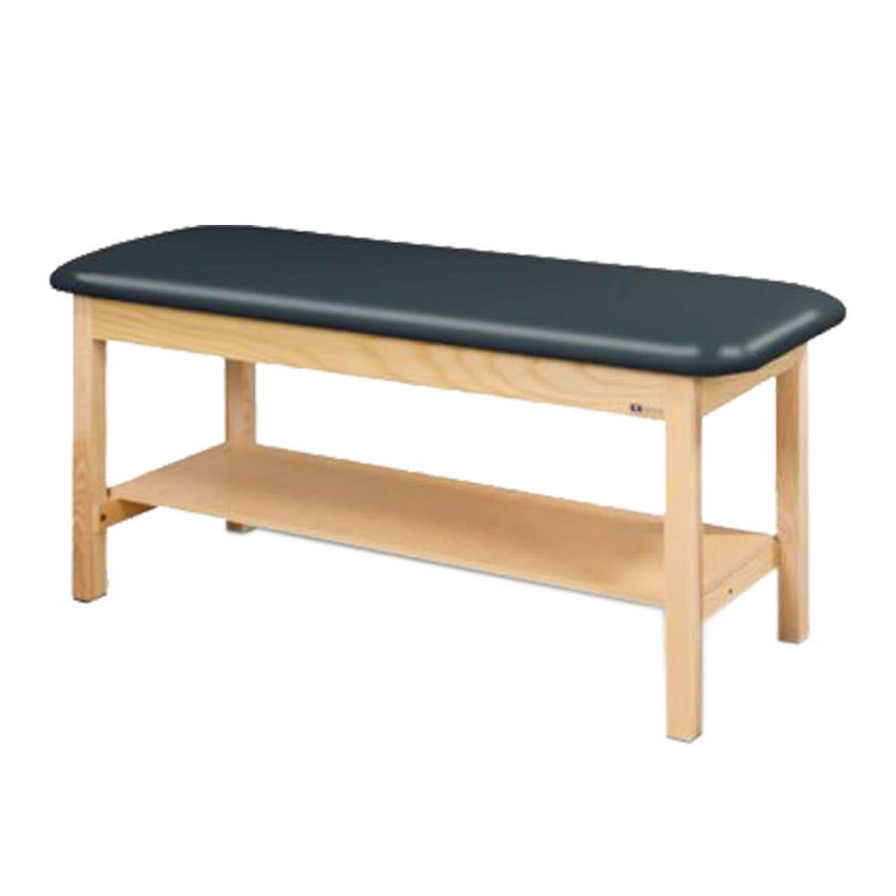 Clinton Classic Series Straight Line Flat Top Treatment Table with Full Shelf