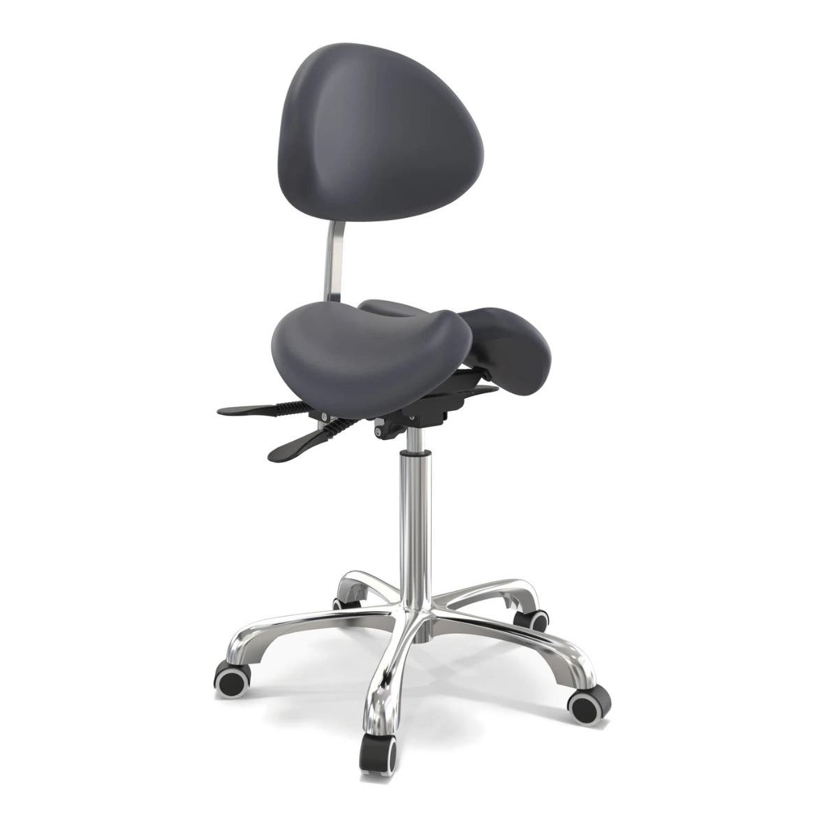 Master® Massage Berkeley Ergonomic Split Seat Style Backrest Saddle Stool