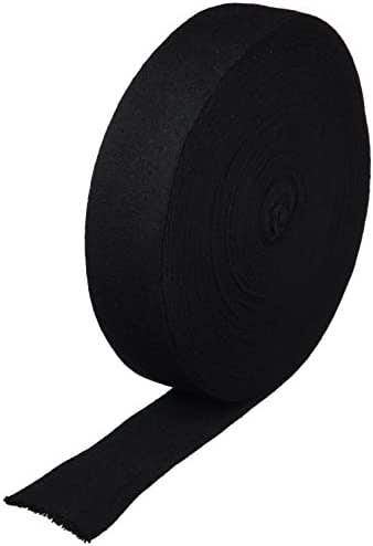 CottonStockinetteBlack2WideLength25Yards