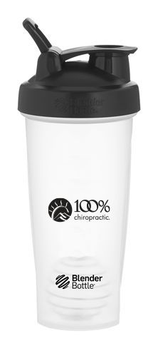 100% Chiropractic Blender Bottle Classic 28oz