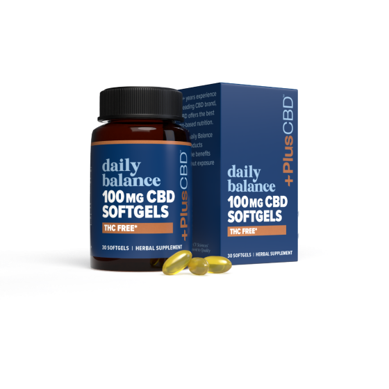 +PlusCBD™ Daily Balance THC Free 100mg 30ct Softgels  