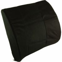 Back SupportLumbar Support Cushion with Strap - 13 x 14, Black