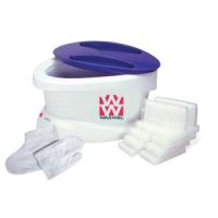 WaxWel paraffin bath w/6 lb. unscented paraffin, liners, mitt, and bootie