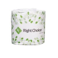 Right Choice™ 2-Ply Standard Bath Tissue Individually Wrapped, 400 Sheets/Roll