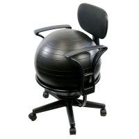 CanDo metal mobile ball stabilizer chair with arms