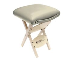 Custom Craftworks Solutions Wooden Folding Stool - Portable Massage Stool