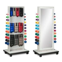 Combo Mirror Cuff Weight & Dumbbell Rac