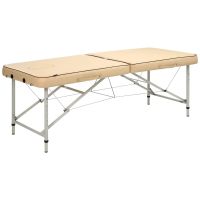 Master®Massage 28” Breeze Light Weight Aluminum Portable Massage Table Package, Cream Color