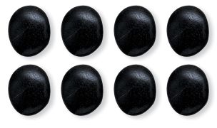 Hot Stones Massage Large, Set Of 8 Basalt Stones