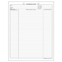 Progress Notes Form, 100/Pkg