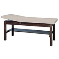 Treatment Table With Adjustable Back & Shelf
