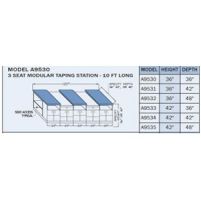 Proteam 3 Person Taping Table 10L X 36H X 42D