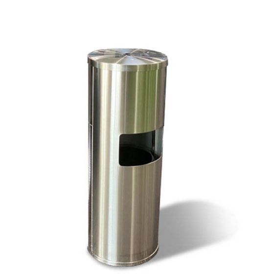 Zehn-X Stainless Steel Wipe Dispenser Trash Can