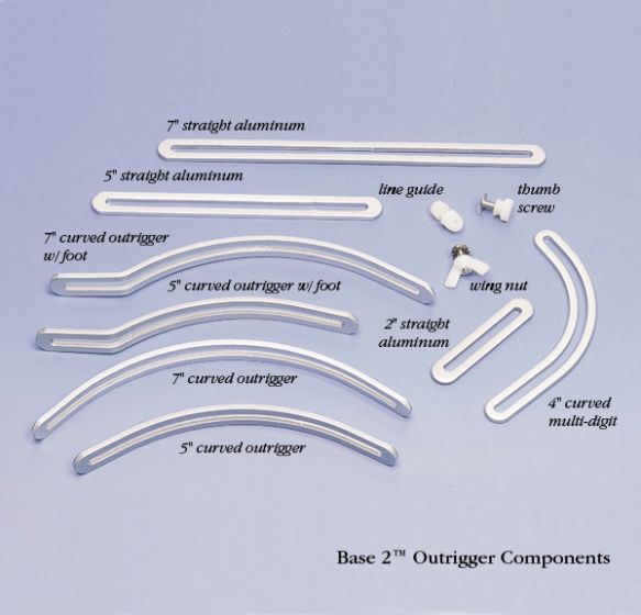 Base 2 Outrigger Aluminum Components Curved with Foot 7 
