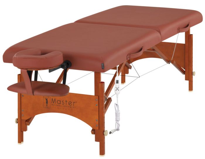 Master® Massage Equipment 28 Fairlane™ Portable Massage Table with Therma-Top® Package Cinnamon