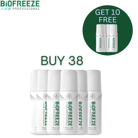Biofreeze Pro - Buy 38 Roll-ons Get 10 Free