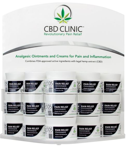 CBD CLINIC™ Fully Loaded Display-Level 5 (15 Jars)