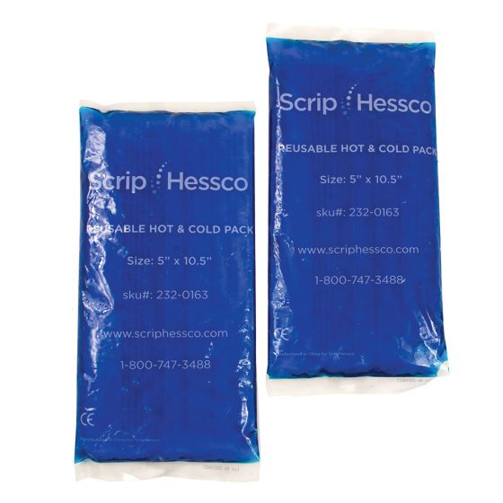 ScripHessco Reusable Hot & Cold Gel Ice Pack 5 x 10.5