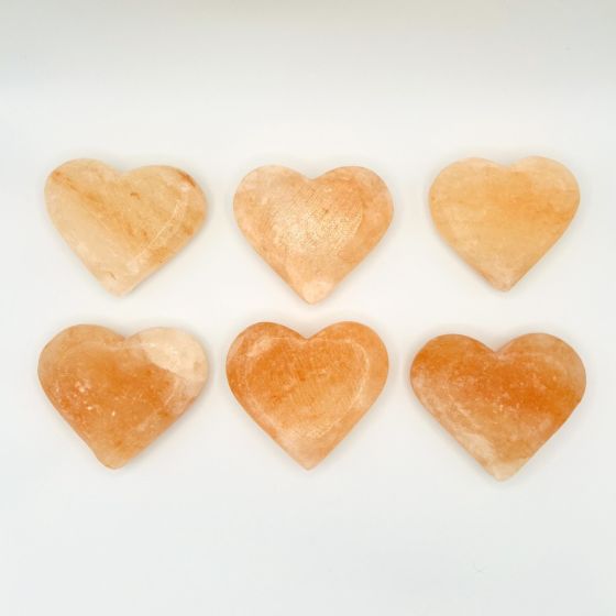 Saltability 6 Himalayan Salt Heart Stone Set