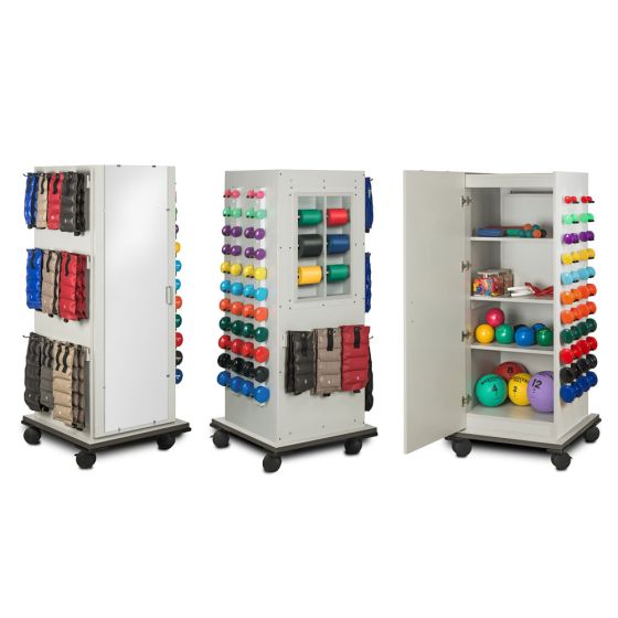 Kangoo Mobile Maxrac Weight Storage Rack with Mirror