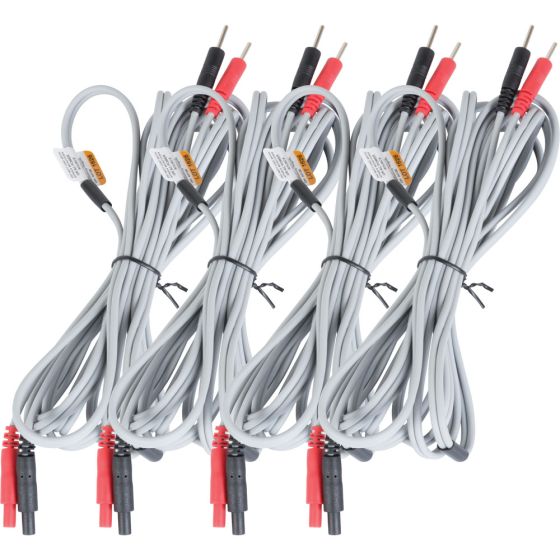 Lead Wires For TheraTouch® EX4, Cx4 & CX2 - 4 Pack