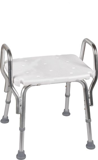 Mabis/DMI Shower Chair with Handrails - No Backrest