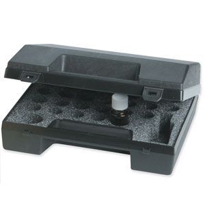 Black Plastic Travel Case Holds 32 Oils