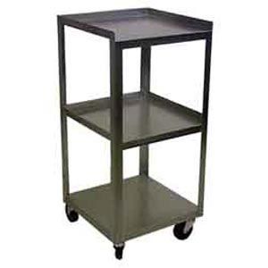 Stainless 3 Shelf Compact Cart 14X14X30