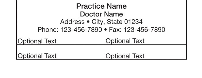 X-Ray ID Printer Cards Printed Form, 1000/Box