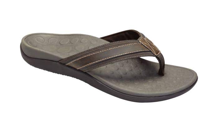 Vionic Men\'s Tide II Toe Post Sandal Navy Brown Color NWT Vionic Men main image 3