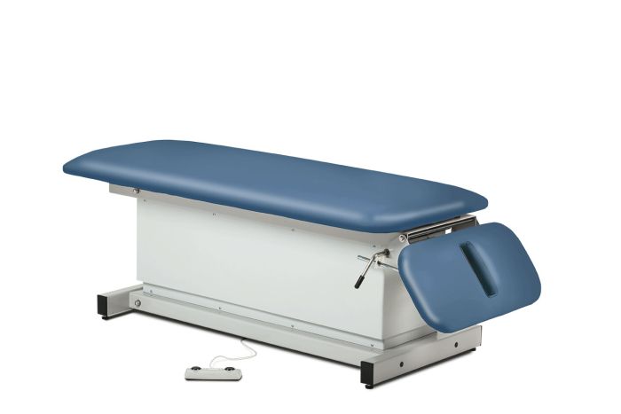 Shrouded power table with drop section