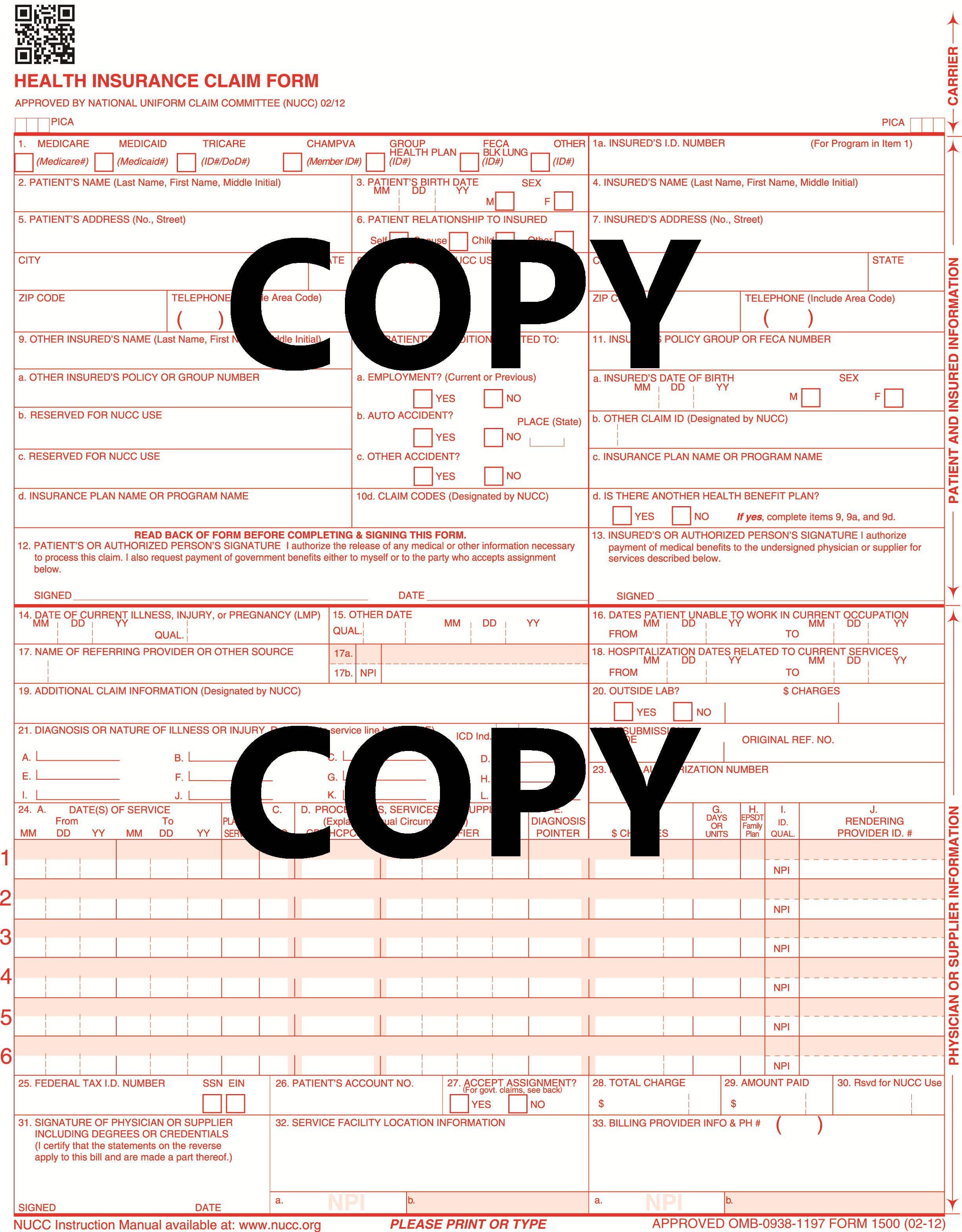 CMS1500ClaimForms-ChiropractorClaimForms