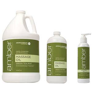 AmberGreenTeaMintMassageOil