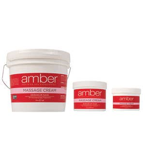 Amber Geranium Sage Massage Cream 32 oz.