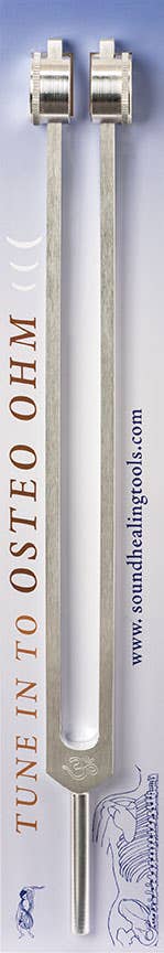 Osteo™ Ohm Tuning Fork & Instructions, 34 hz.