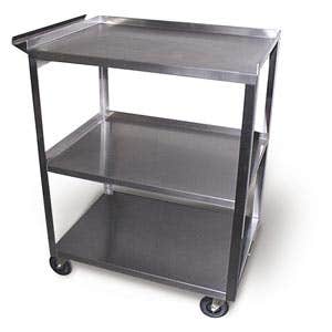 StainlessSteelCartModelMc311-3ShelfWithHandle