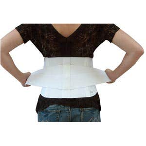 2-In-1 Back Support White Medium 30"-34"